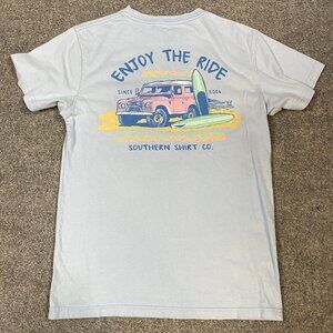Southern Shirt T-shirt S Blue Double Sided Range Rover Defender Pocket